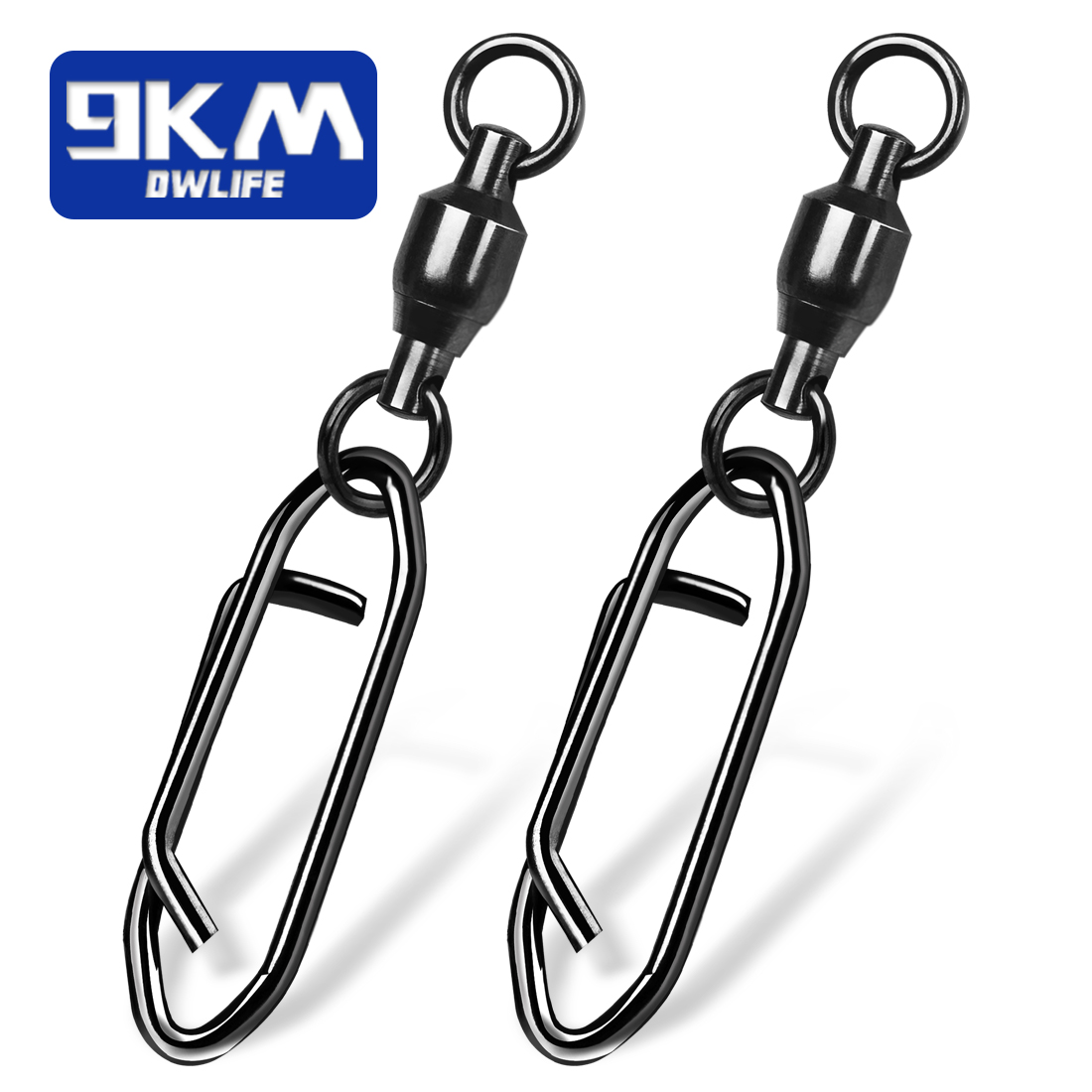 Fishing Hook Offset - Angeln Wirbel Snap 25 ~ 100