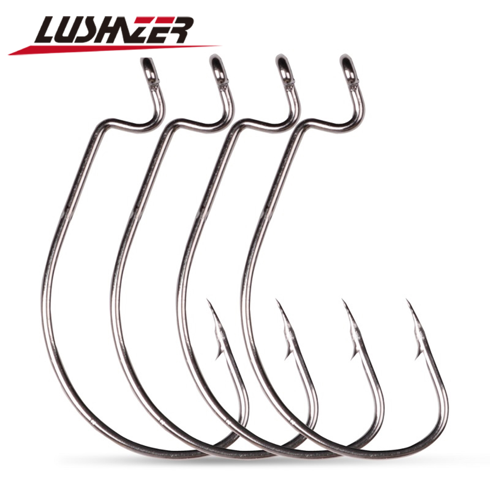 Fishing Hook Assortment - LUSHAZER 10 teile/los Carbon Stahl Angelhaken
