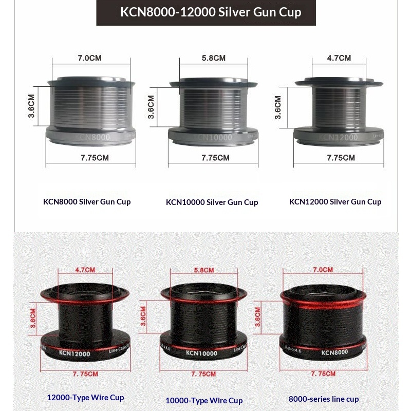 Daiwa Reel Bg - DIWA KCN-Serie Metallspule, Ersatzteil für BG