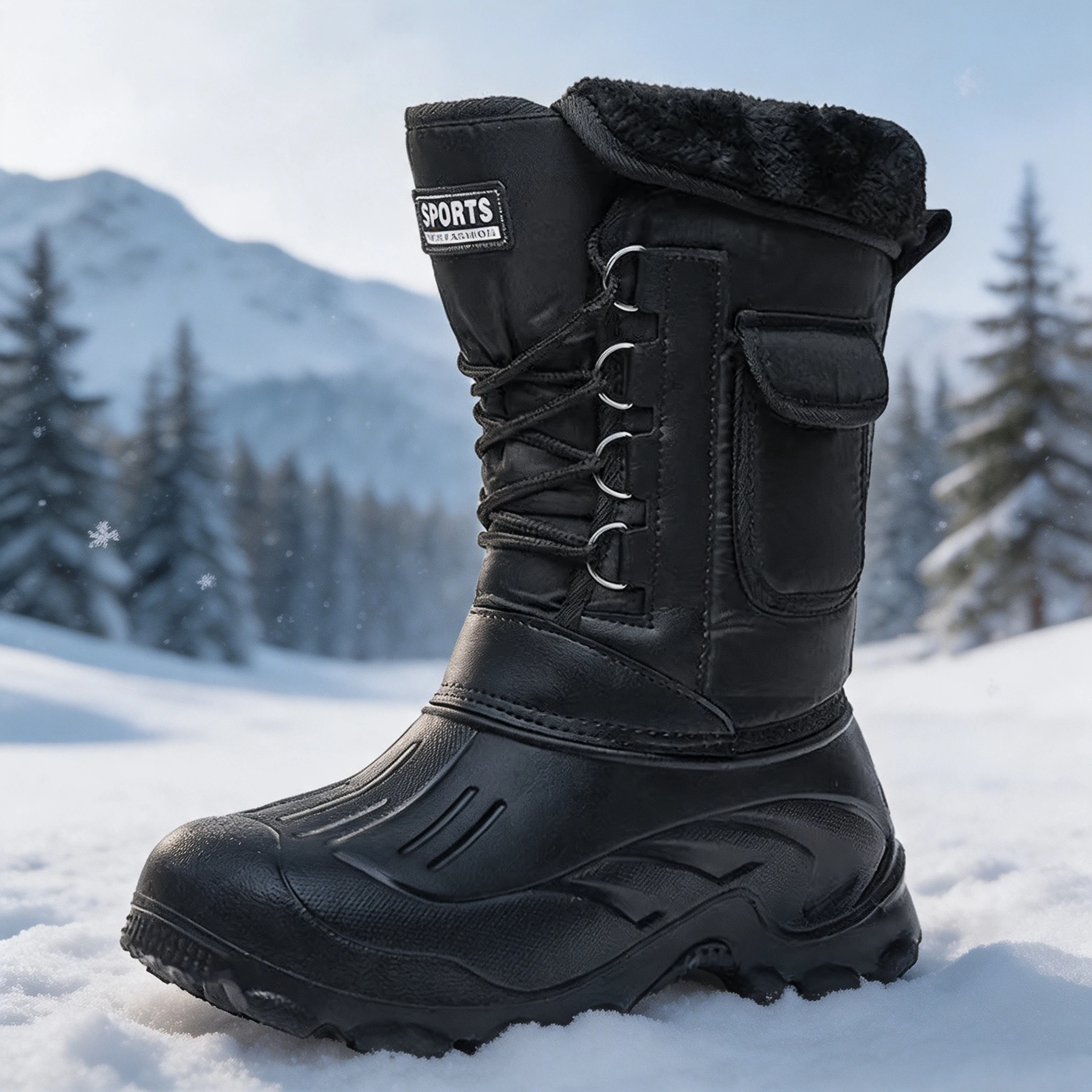 Herren Winter-Schneestiefel Ou – Fishing Hook Size Bewertung und Preis